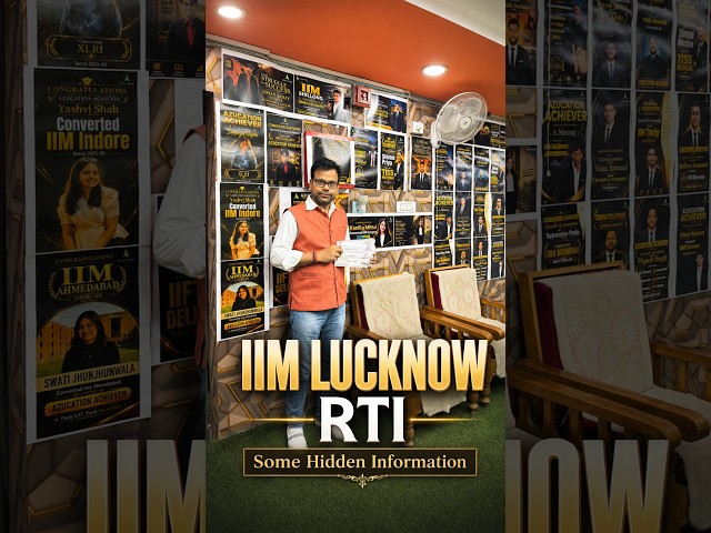 IIM Lucknow Updated RTI - Hidden Truths are Coming Soon
