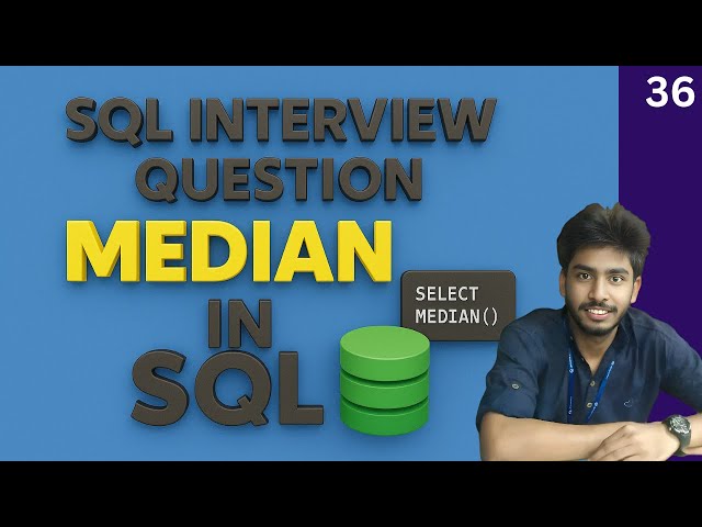 36) Weather observation station 20 | Hackerrank sql questions | SQL | sql tutorial | sql full course