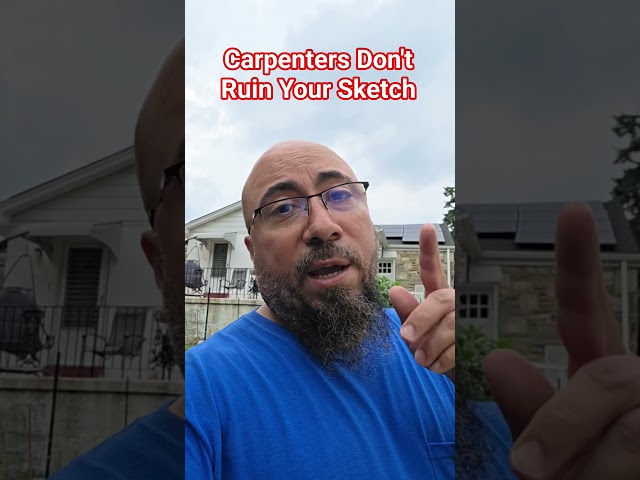 Carpenters don't ruin your sketch #carpenter #diy #customshelter