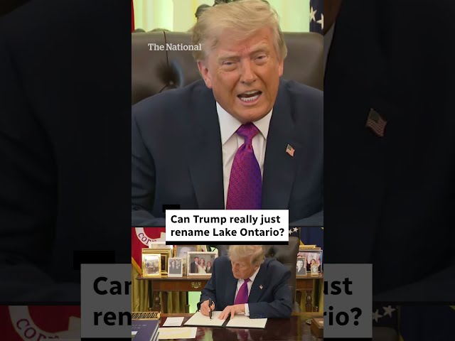 Can Trump really rename Lake Ontario?