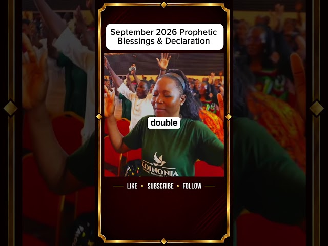 Prayer for this week & September Prophetic Declaration - Apostle Joshua Selman Koinonia