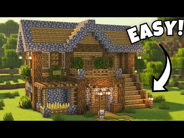 Minecraft: Mega Starter House 🏡 | 5 Minute Build Tutorial ⏱️