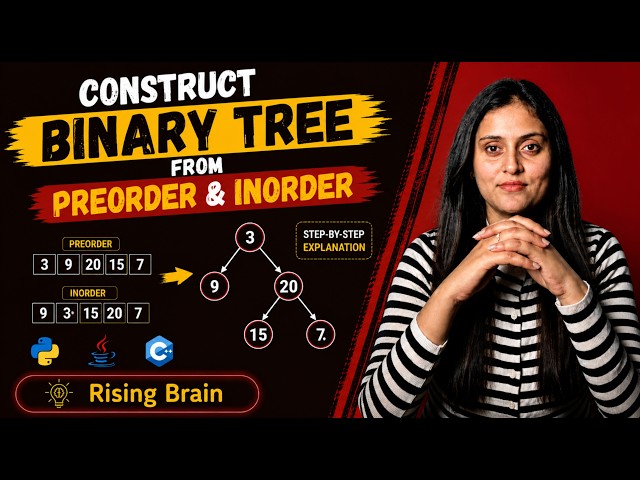 Construct Binary Tree from Preorder and Inorder Traversal | Python, Java & C++