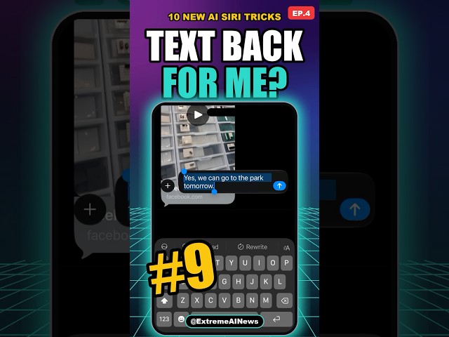 10 New AI Siri Tricks #9: Text Back for You #shorts