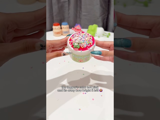 @pinksugarslimey slime review! ft carnival date 💕 #slimeasmr #slimechannel #crunchy #cute #fun