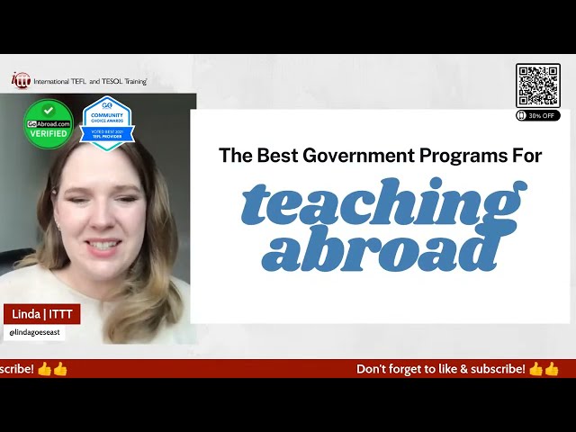 The Best Government Programs For Teaching English Abroad