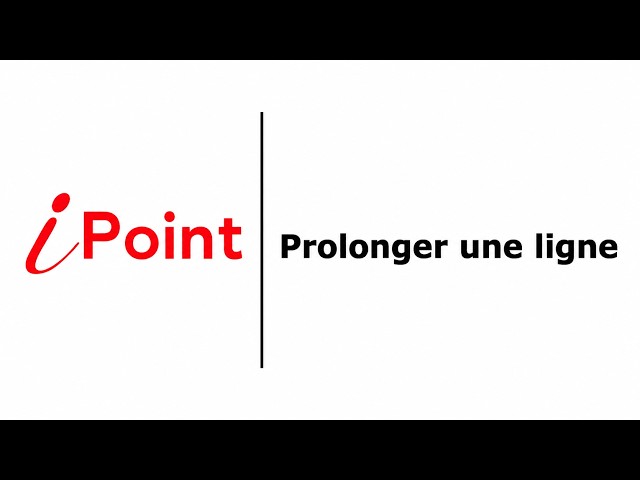 How to extend a line in iPoint | Tutorial