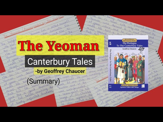 The Yeoman (character) | Canterbury Tales