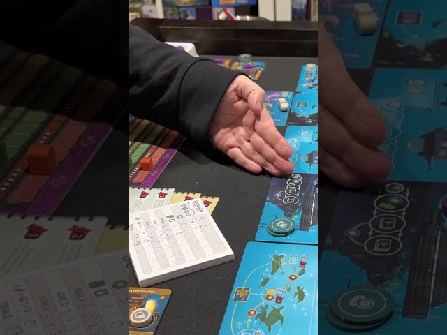 Christina has a win-fit over Endeavor: Deep Sea 🌊 #boardgames