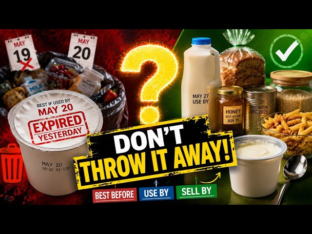 The Truth About Expiration Dates 🤯 You're Throwing Away Perfectly Good Food!