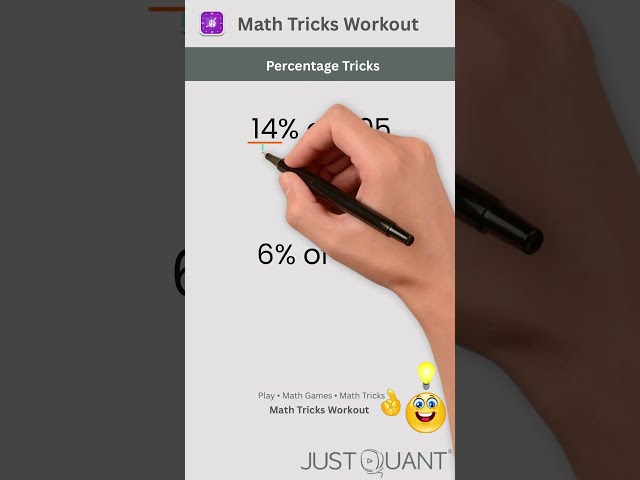 Math Tricks - Percentage Tricks - "Zero in the Middle" Math Hack - Mental Math Tricks #mathstricks