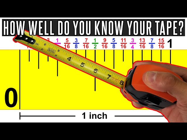 Learn How to Read Your Tape Measure!