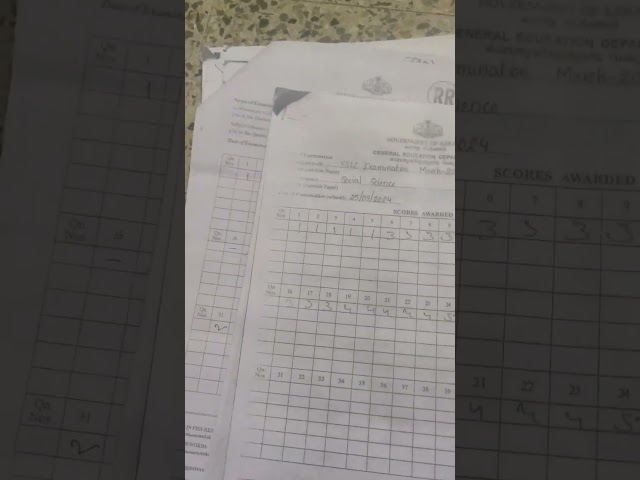 My SSLC ANSWER PAPERS😱 SUBJECTWISE SSLC 23-24 #plusone #exam #studyplan #studyschedule #answersheet