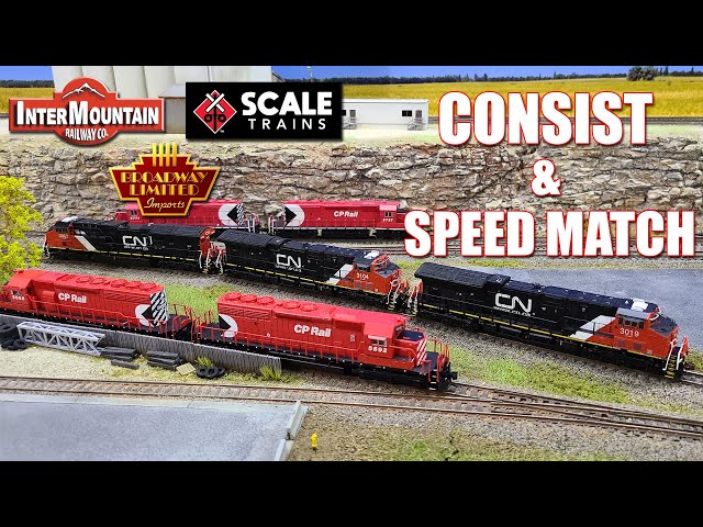 How to CONSIST and SPEED MATCH DCC locomotives