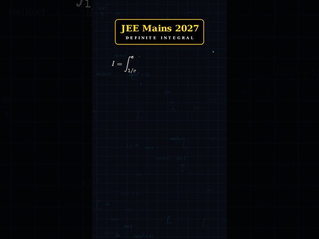 JEE Mains & Advanced Integral Pattern πΏ