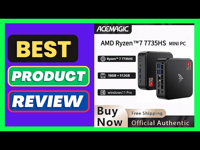 AMD Ryzen 7 7735HS Mini PC 16GB LPDDR5 512GB NVMe SSD