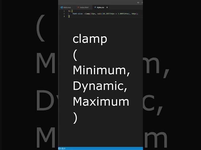 css responsive not 2 hour just 2 minutes #html #css #csstutorial  #cssclamp