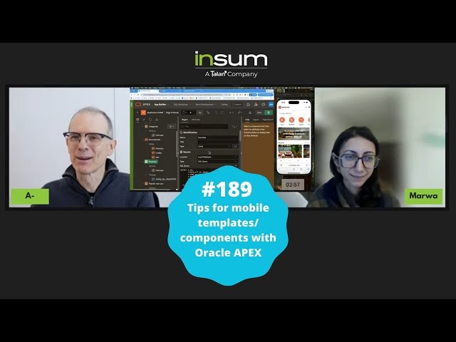 APEX Instant Tips #189: Tips for mobile templates/ components with Oracle APEX