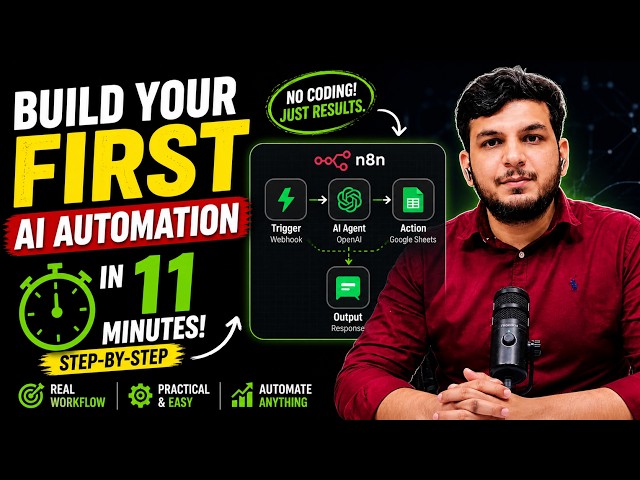Build Your First AI Automation in 11 Minutes (Step-by-Step)