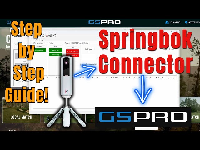 How-to Setup GSPRO and the SPRINGBOK Connector - FAQs and Best Tips