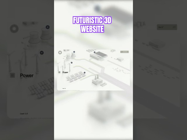 Futuristic 3D Website Design #frontend #3d #futuristicdesign