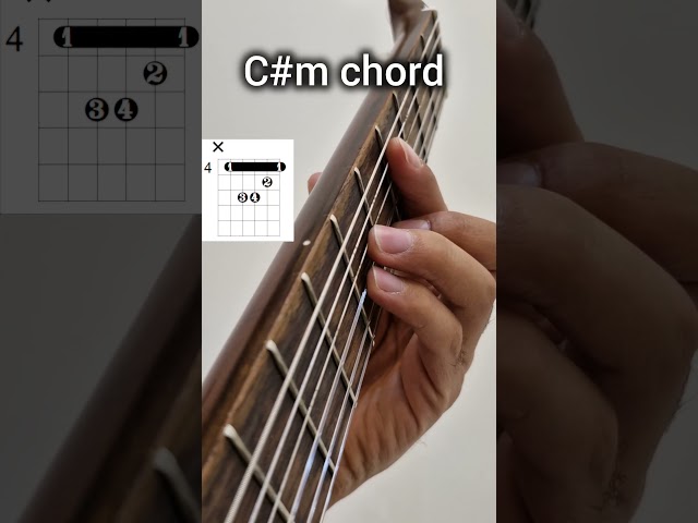 Guitar Chord Lesson #65 – C#m chord