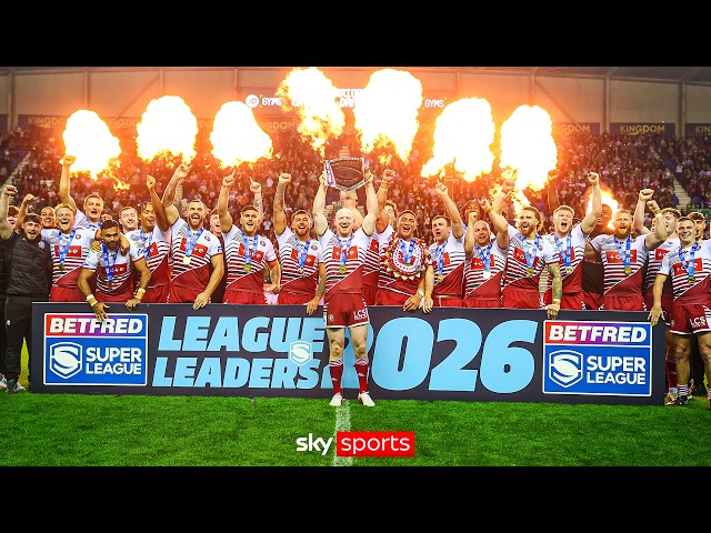 Wigan lift the League Leaders' Shield