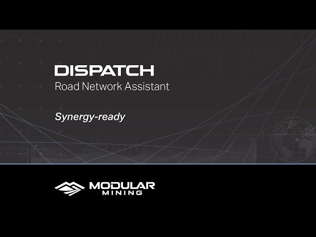 The best path for your Komatsu truck is with the DISPATCH road network assistant