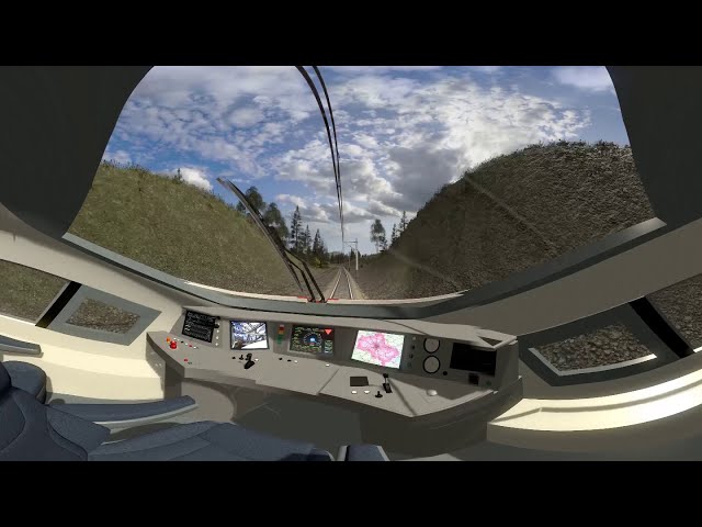 Railway - Train VR - 360 3D