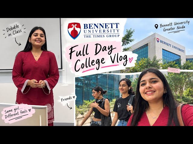 WHAT A FULL DAY AT MY COLLEGE ACTUALLY LOOKS LIKE 😭 | Bennett University Vlog