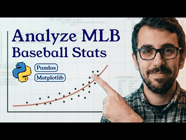Analyze MLB Baseball Stats with Pandas and Matplotlib | Python | Data Science