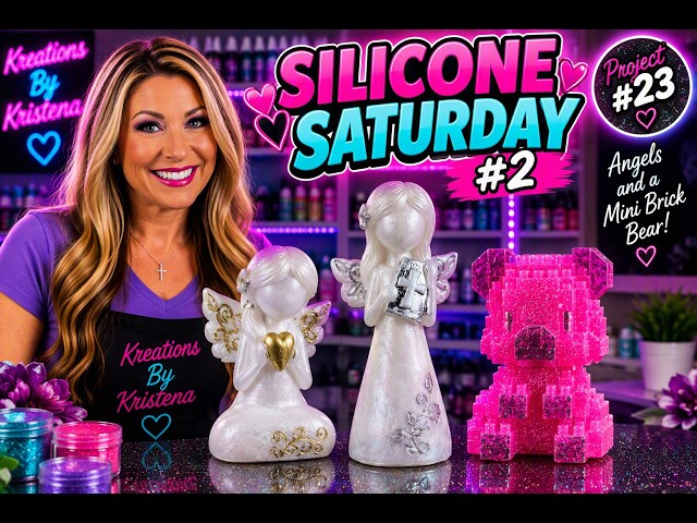 Making Silicone Molds from Angels & a Mini Brick Bear! | Silicone Saturday #2 | #23
