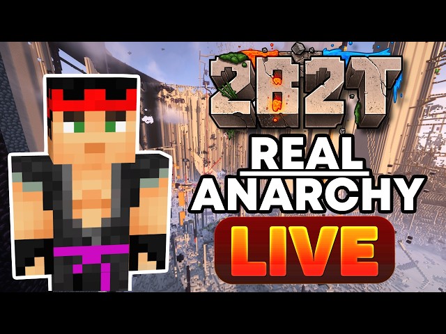 2b2t Exploring TRUE ANARCHY 🔴 LIVE