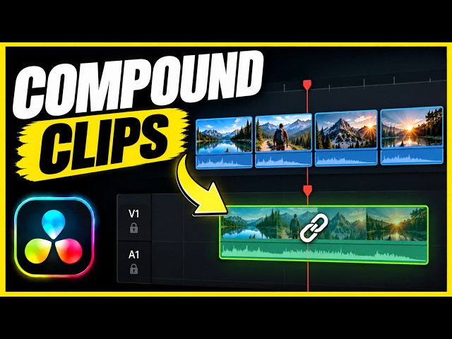 Combine Multiple Clips into One with Compound Clips (DaVinci Resolve)