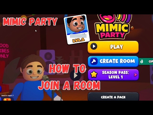 How to Join a Room in Mimic Party (Public Lobbies & Room Code Guide) tutorial