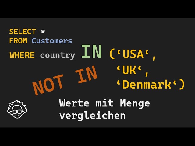 SQL IN and NOT IN explained simply | Comparing multiple values