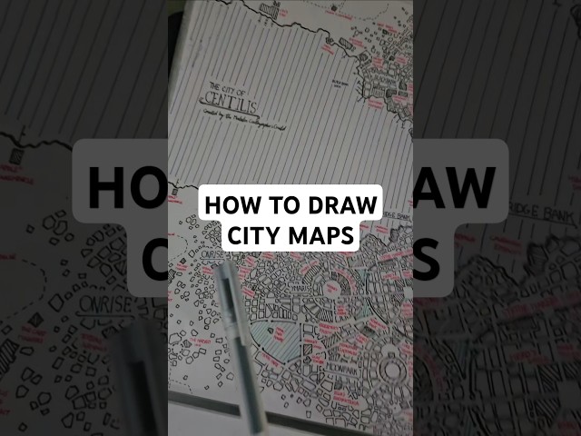 How to Draw City Maps in D&D #dnd #mapmaking #dnd5e #worldbuilding