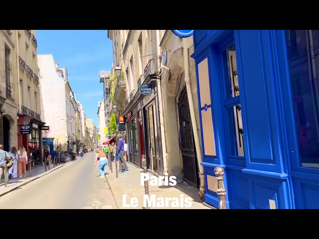 Paris city walks   Le Marais   Paris,France 4K