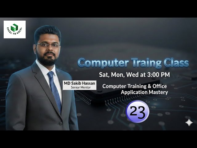 Computer training & office application class 23