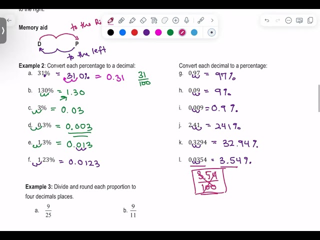 Decimal to Percentage