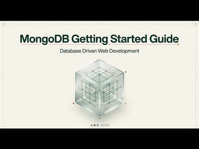 MongoDB: Getting Started