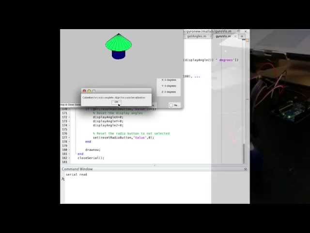 MATLAB Arduino Tutorial 21 - Visualizing 3-axis gyroscope data