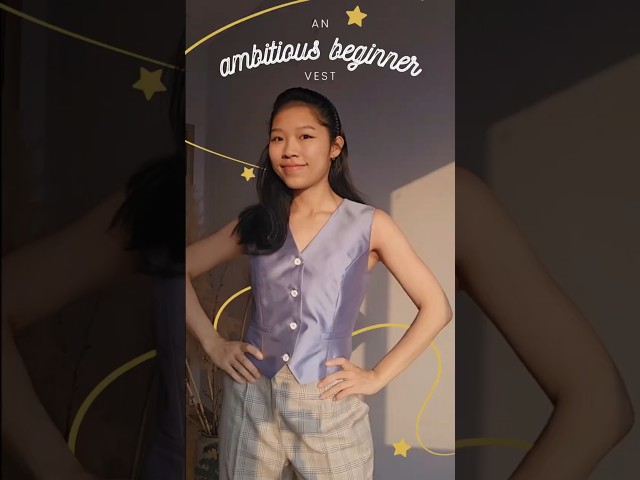 sewing an ✨ambitious beginner✨ vest #sewingforbeginners