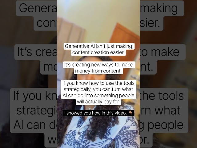 Learn how to create content with AI for money ‼️‼️