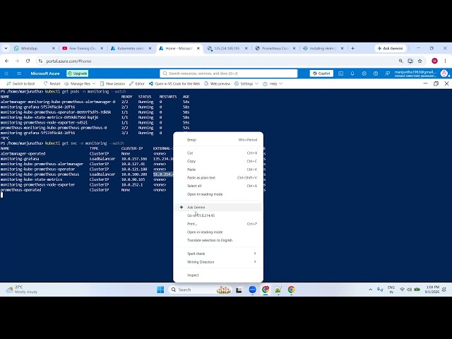 AKS Monitoring with Prometheus & Grafana | Kubernetes Monitoring Using Helm-Part17