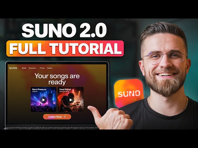 Suno AI Tutorial – How to Use Suno Studio 2.0 to Create AI Music (Beginner to Pro)