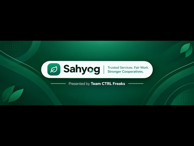 Sahyog - Cooperative Gig Services Platform | SIH 2026 | PS-SIH26089