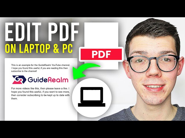 How To Edit PDF File In Laptop & PC - Full Guide
