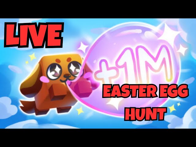 🔴LIVE Easter EGG HUNT Bubble gum simulator infinity