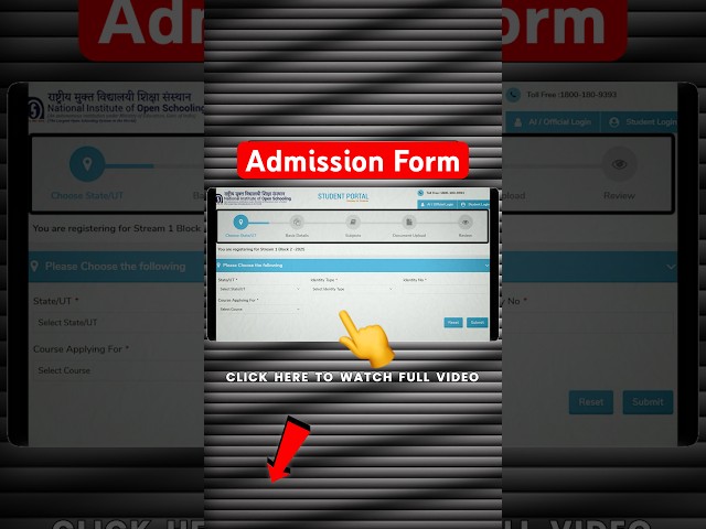 NIOS Admission Full Procedure | Documents & Fees #nios #admission